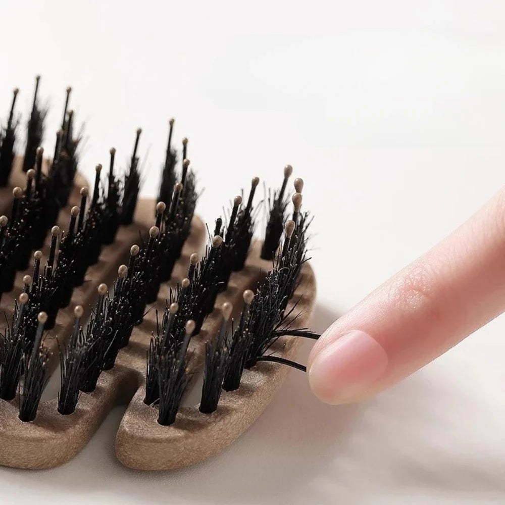 Boar Bristle Hair Brush – Anti-Static Styling & Massage Brush