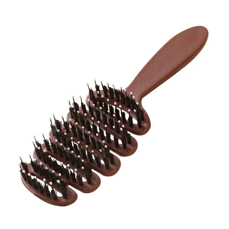Boar Bristle Hair Brush – Anti-Static Styling & Massage Brush