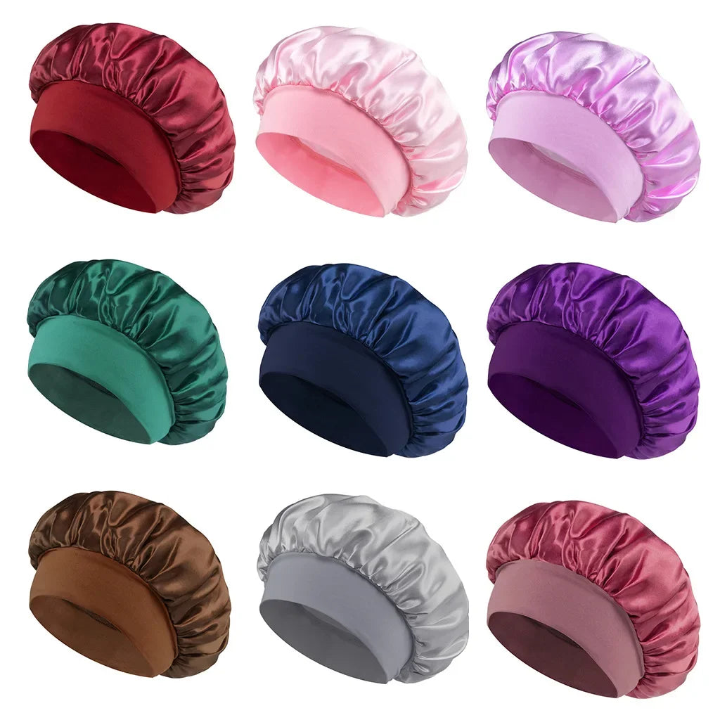 Satin Bonet for Hair - Adjustable Sleep Cap