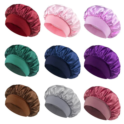 Satin Bonet for Hair - Adjustable Sleep Cap