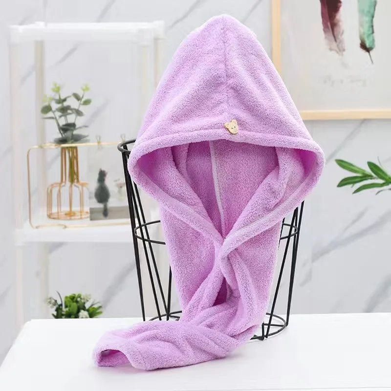 Quick-Dry Microfiber Hair Towel Wrap