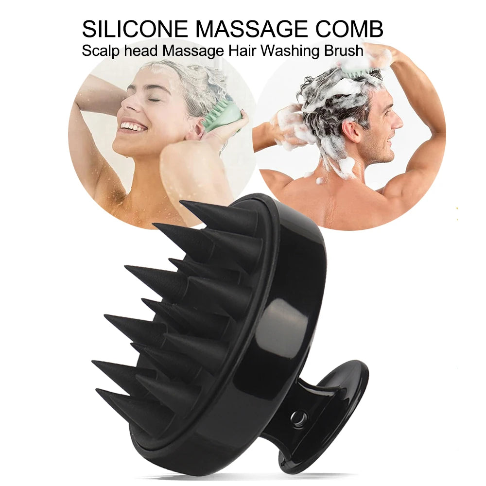 Silicone Scalp Massage Brush – Shampoo & Scalp Care