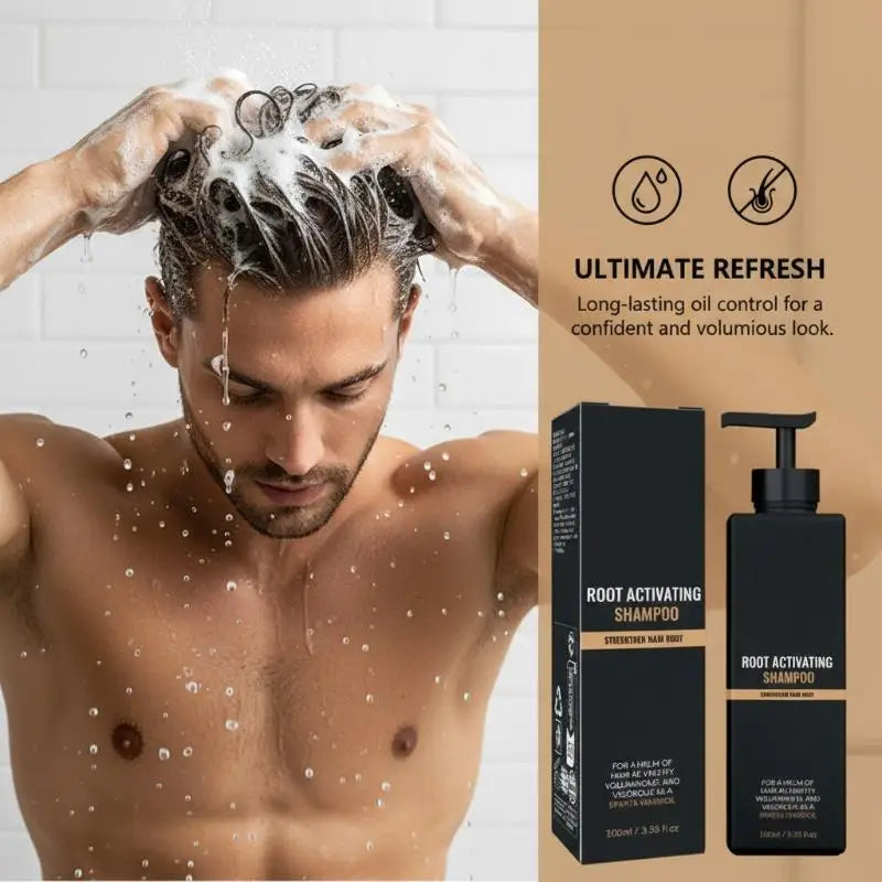 Men’s Root Activating Scalp Shampoo – Deep Cleansing & Hair Care