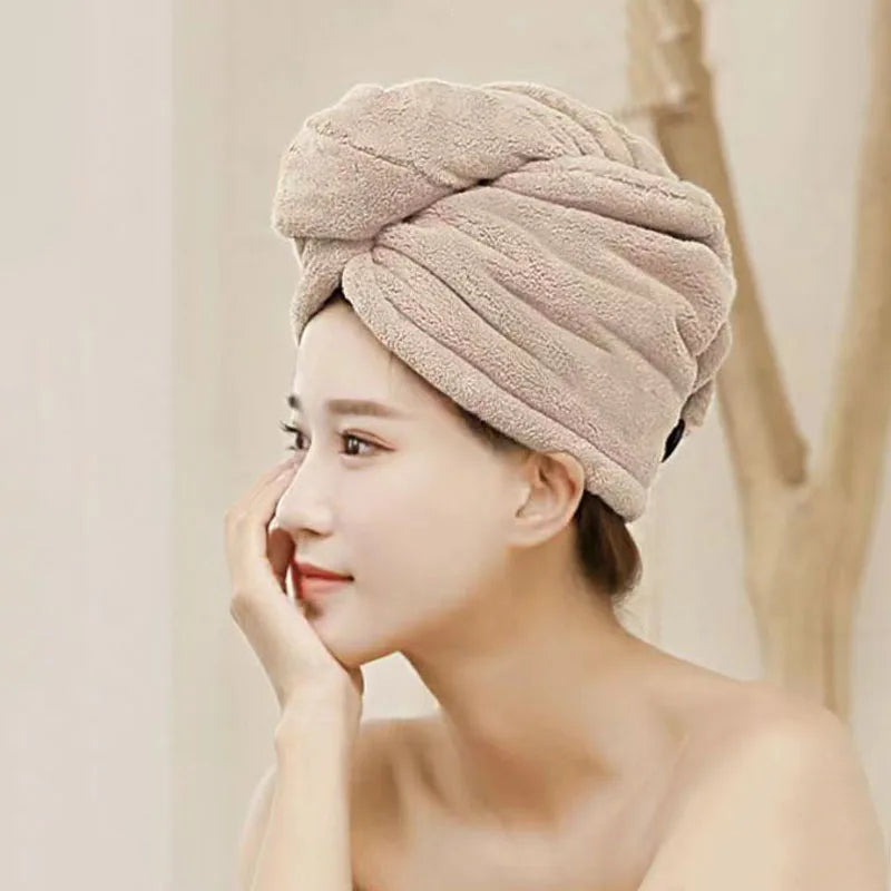 Quick-Dry Microfiber Hair Towel Wrap