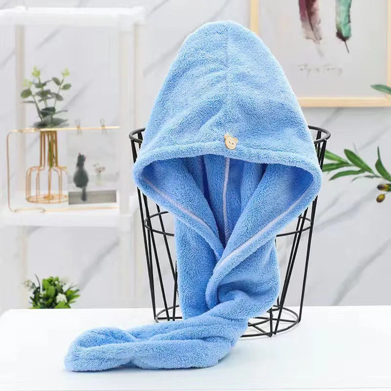 Quick-Dry Microfiber Hair Towel Wrap