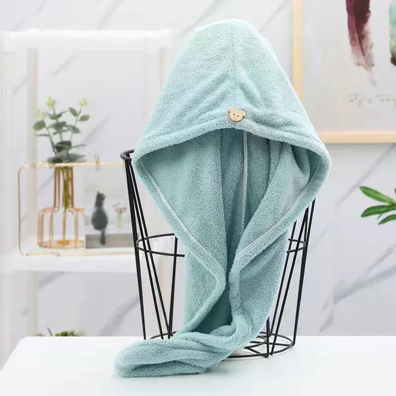 Quick-Dry Microfiber Hair Towel Wrap