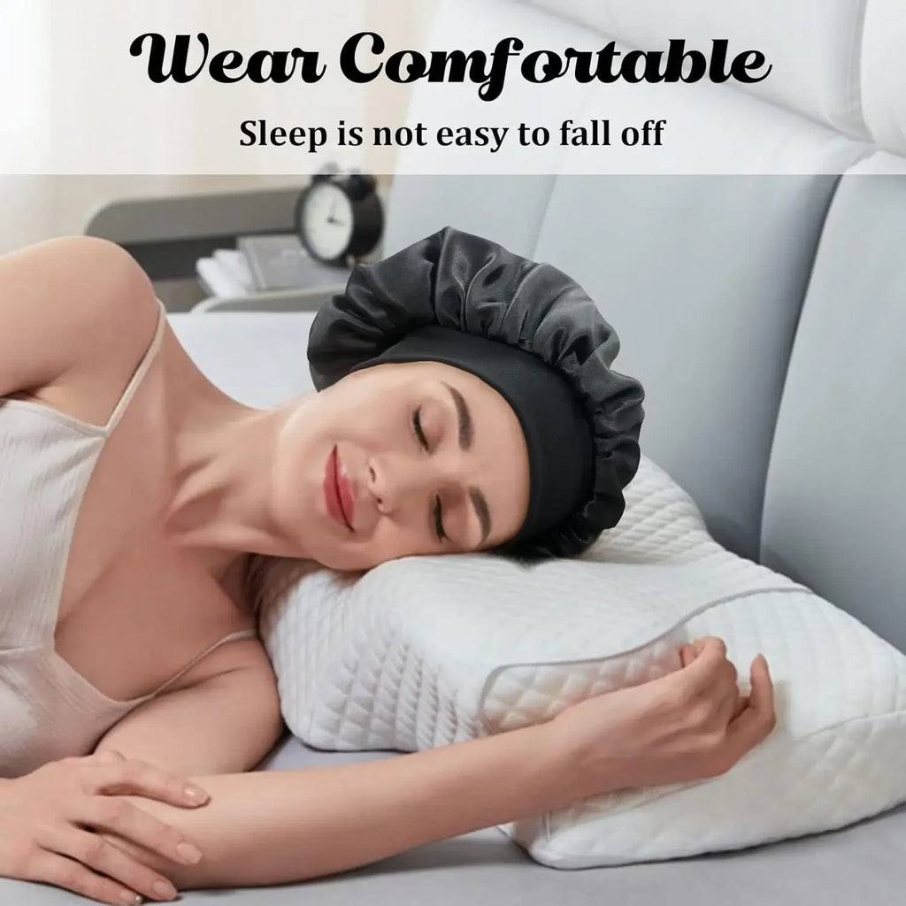 Satin Bonet for Hair - Adjustable Sleep Cap