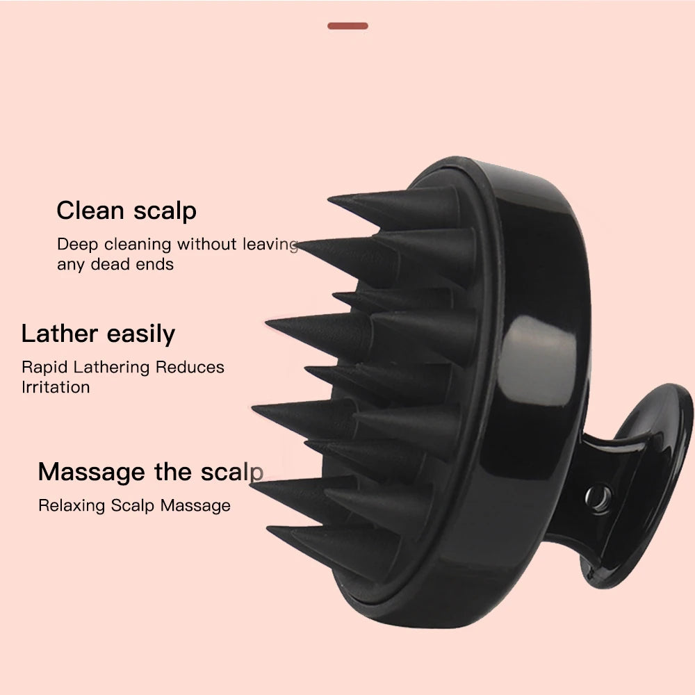 Silicone Scalp Massage Brush – Shampoo & Scalp Care
